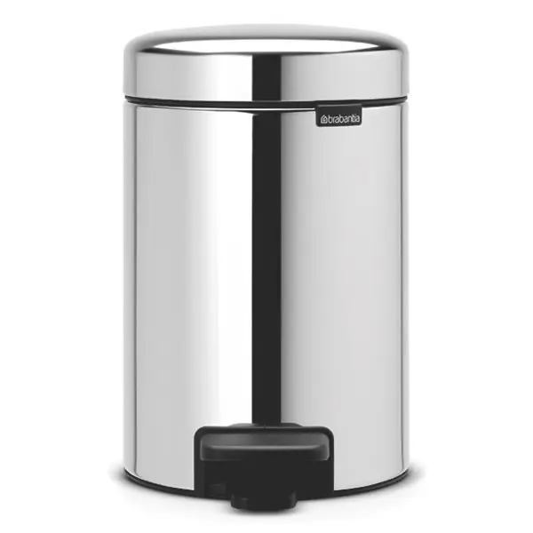 Brabantia NewIcon Tret-Abfalleimer 3 Liter, chrom chrom 1 Stück