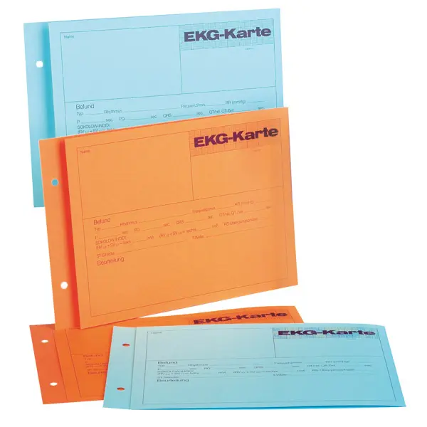 EKG Faltbuch für Hellige EEG, 210 mm, 1000 Blatt 1000