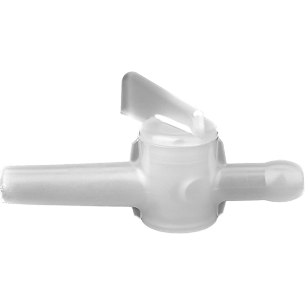 2-Wege-Hahn 8 mm, Bohrung 4,3 mm 10 Stück