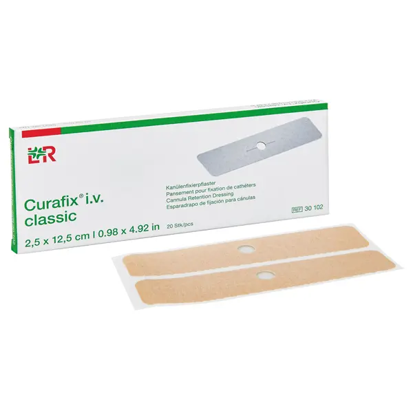 Curafix i.v. Classic Kanülenpflaster 2,5x12,5 cm, hautfarben 20 Stück
